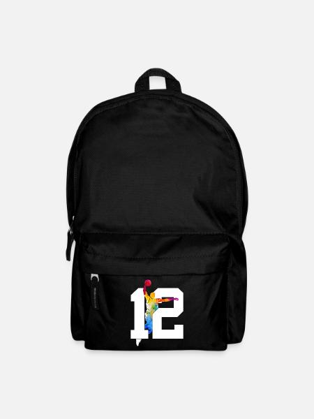 NUMMER 12 BASKETBALL 12. GEBURTSTAG - Rucksack - Schwarz
