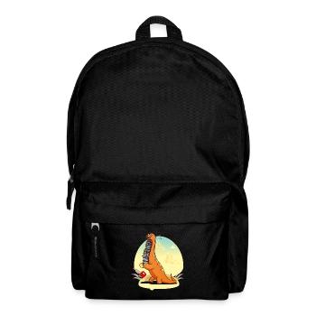 Dinosaurier Buch Dino Bücher Leseratte Geschenk - Rucksack - Schwarz - Vorne
