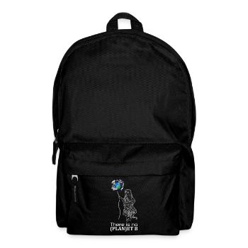 Il n'y a pas de plan B | Planète terre petite fille - Sac à dos - noir - Devant