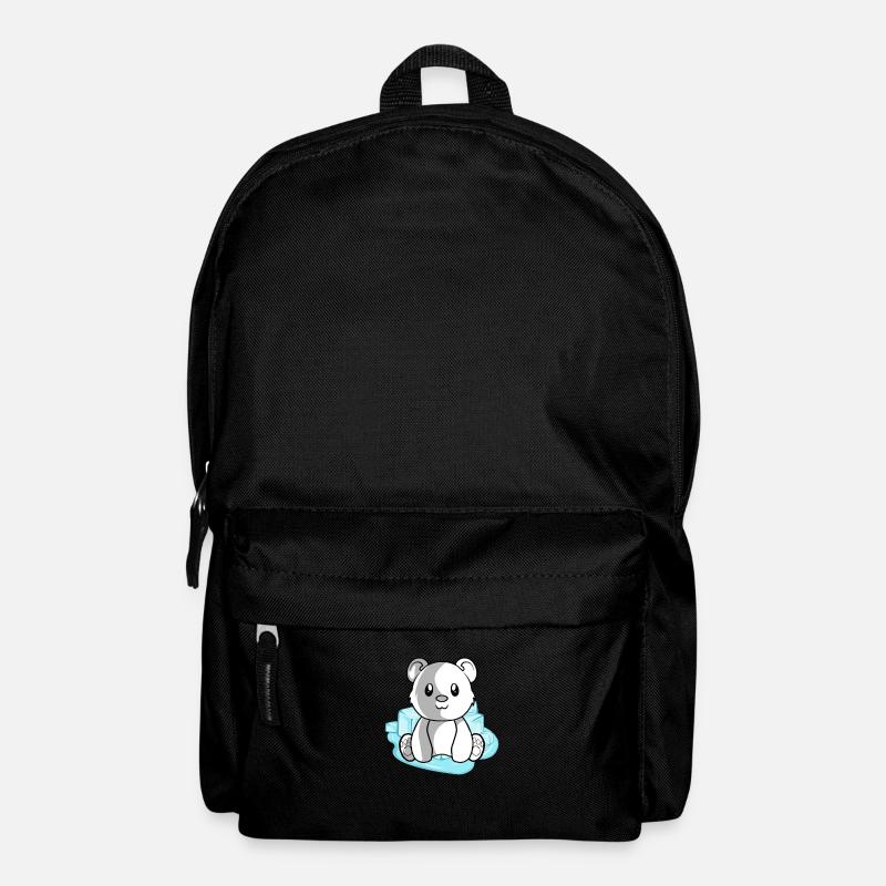 Eisbär Polarbär - Rucksack - Schwarz