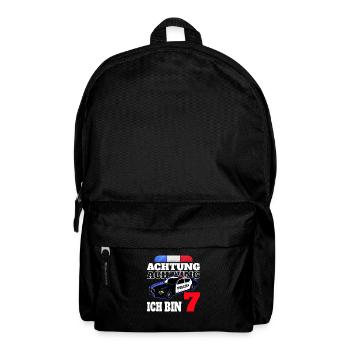 7. Geburtstag Polizei Polizist Junge Sohn Geschenk - Rucksack - Schwarz - Vorne