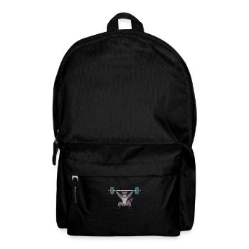 Gewichtheben Gewichtheber Langhantel - Rucksack - Schwarz - Vorne