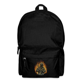 Fire department fire engine firefighter - Backpack - black - Front