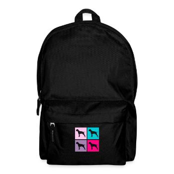 Deutscher Boxer Retro Hund Hundehalter Geschenk - Rucksack - Schwarz - Vorne