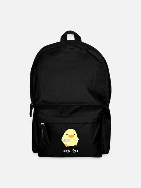 Canard vous canard avec un couteau meme drôle disant - Sac à dos - noir