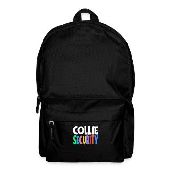 Border Collie Hund Hütehund Sicherheit Geschenk - Rucksack - Schwarz - Vorne
