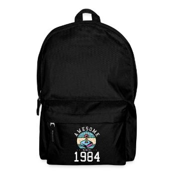 Awesome since 1984 Gamer Retro Jahrgang Geschenk - Rucksack - Schwarz - Vorne