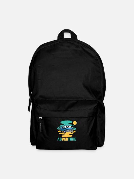Camper Bus Caravan Camper Bus - Rucksack - Schwarz