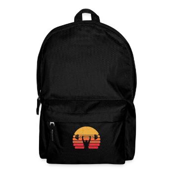 Rétro triangle de force vintage Powerlifting - Sac à dos - noir - Devant