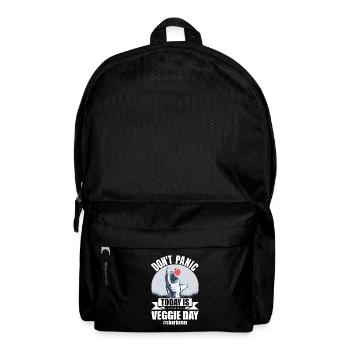 Sarkastischer Hai Veggie Day Spruch Sharkasm - Rucksack - Schwarz - Vorne