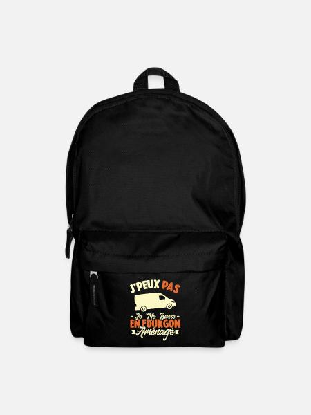 J'peux pas j'me barre en fourgon aménagé - Sac à dos - noir