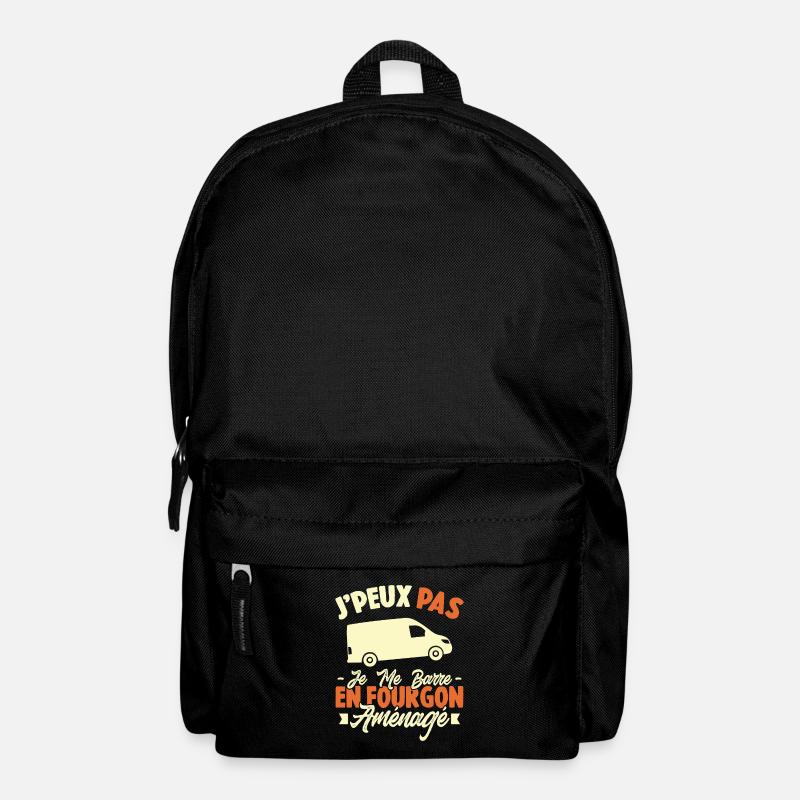 J'peux pas j'me barre en fourgon aménagé - Sac à dos - noir