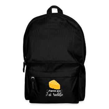 J'peux pas j'ai raclette - Sac à dos - noir - Devant