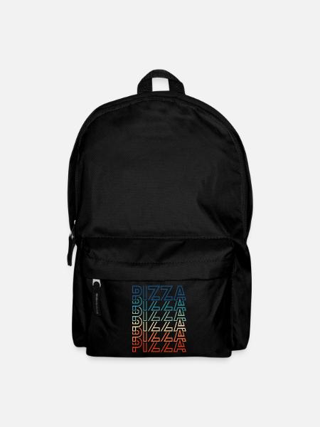 Retro Pizza Vintage Texte Pizza Lover - Sac à dos - noir