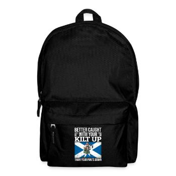 Traditional Kilt Wearing Quote For Kilt Guys - Rucksack - Schwarz - Vorne