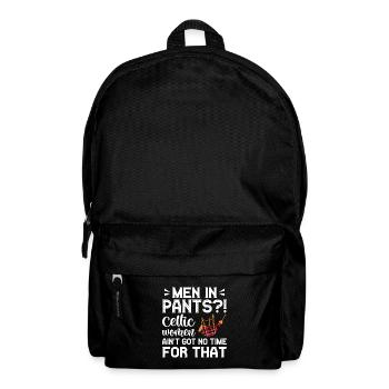 Kilt Männer Spruch Schottenrock - Rucksack - Schwarz - Vorne