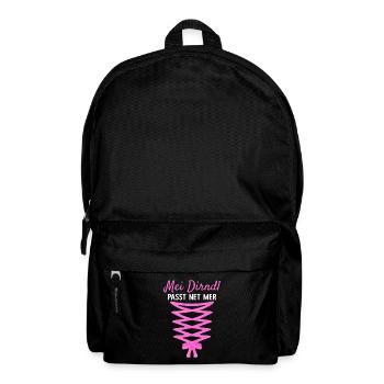 Damen Dirndl Ersatz Trachten Ersatz Bluse Kirmes - Rucksack - Schwarz - Vorne