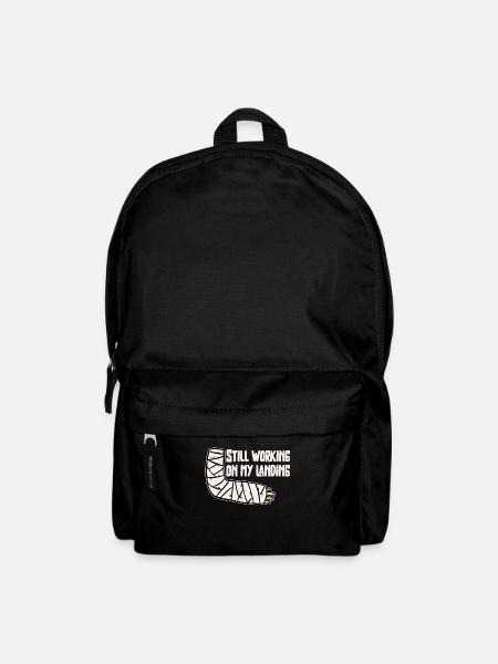 Gebrochener Arm Spruch - Ambruch Fraktur Gipsarm - Rucksack - Schwarz