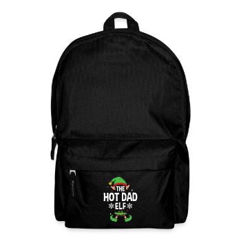 Elfe de cadeau de Noël de famille assorti de groupe - Sac à dos - noir - Devant