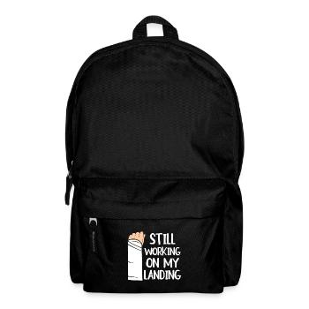 Gebrochener Arm Spruch - Fraktur Gipsarm - Rucksack - Schwarz - Vorne