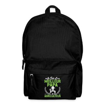 Je suis le meilleur papa car je suis Agriculteur - Sac à dos - noir - Devant