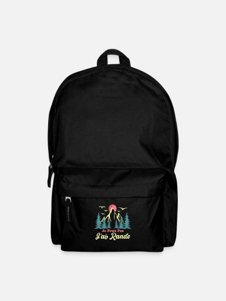 Je peux pas j'ai rando / Humour cadeau randonneur - Sac à dos - noir