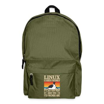 Linux Programmierung Cloud Computing - Rucksack - Olivgrün - Vorne
