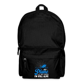 Airline Pilot Captain Saying Airplane Pilot - Backpack - black - Front