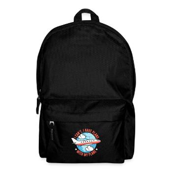 Airline Pilot Flugzeugpilot Flieger Kapitän - Rucksack - Schwarz - Vorne