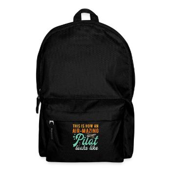 Aircraft Pun Airmazing Pilot - Pilote de ligne - Sac à dos - noir - Devant