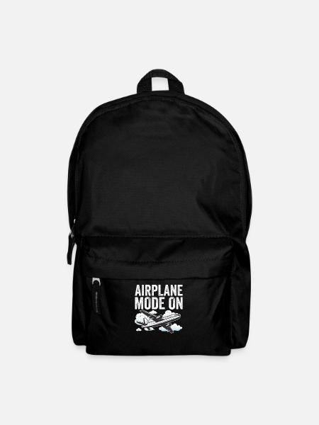 Retro-Flugzeugflugzeug Pilot Berufspiloten - Rucksack - Schwarz