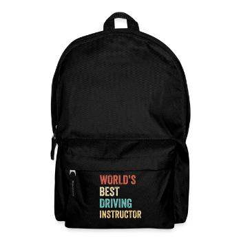 Weltbester Fahrlehrer Fahrschule - Rucksack - Schwarz - Vorne
