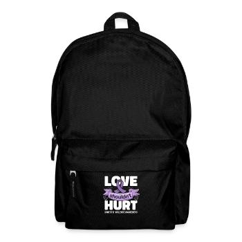 Anti Häusliche Gewalt Love Shouldn't Hurt - Rucksack - Schwarz - Vorne