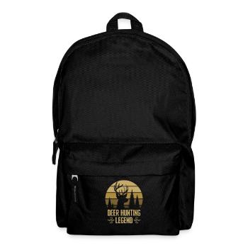 Deer Hunting Legend Red Hunting Deer Antlers - Backpack - black - Front