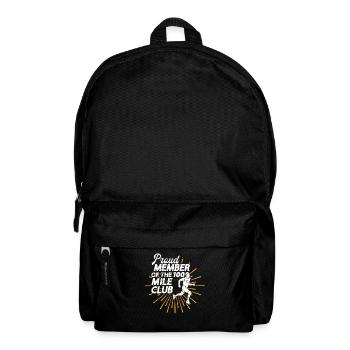 100 Mile Club Ultra Run Trail Running Ultrarunners - Backpack - black - Front