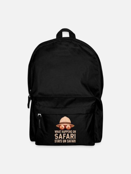 Was auf Safari passiert bleibt auf Safari - Rucksack - Schwarz