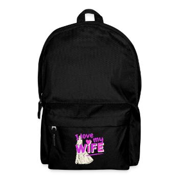 Ich liebe meine Frau - Rucksack - Schwarz - Vorne
