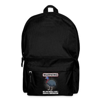 Retro Cassowary Bird Vintage Cassowaries - Backpack - black - Front