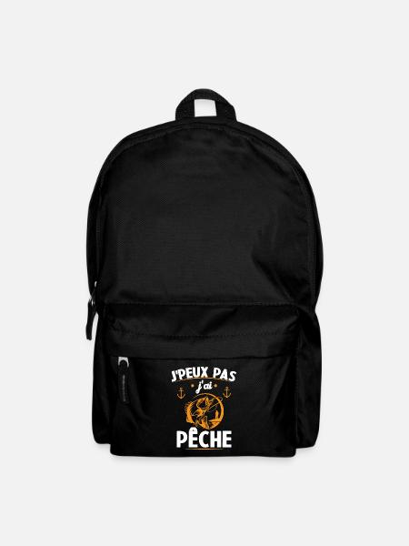 Je Peux Pas J'ai Pêche - Sac à dos - noir