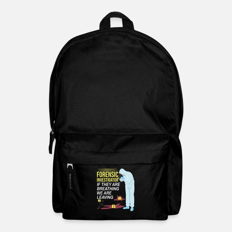 Kriminaltechniker Tatortermittler Forensik Spruch - Rucksack - Schwarz