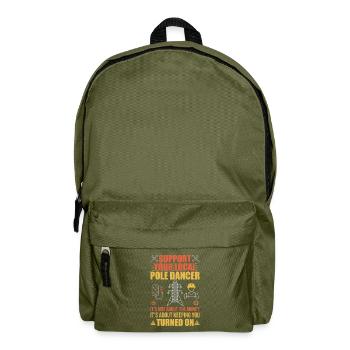 High Voltage Electrician Power Grid - Backpack - olive green - Front