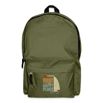 Katamaran Kapitän Segelboot - Rucksack - Olivgrün - Vorne