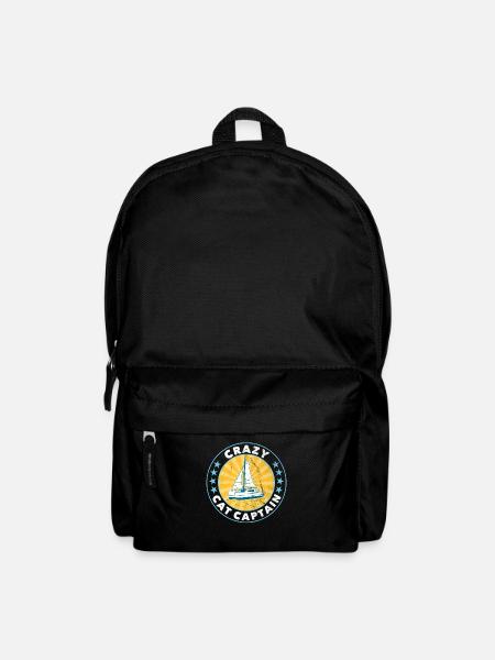 Katamaran Kapitän Segeln Segelboot - Rucksack - Schwarz