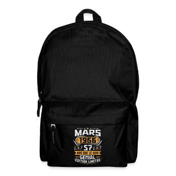 Rétro Cadeau D'anniversaire 57 Ans Mars 1966 - Sac à dos - noir - Devant