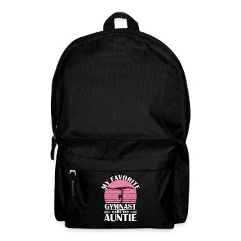 My favorite gymnast calls me Aunt Gymnastics - Backpack - black - Front