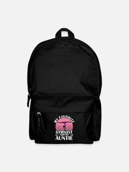 Ma gymnaste préférée m’appelle Tante Gymnastique - Sac à dos - noir