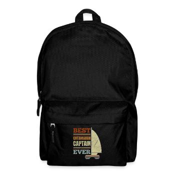 Catamaran Sailing Sailor Best Catamaran Captain - Backpack - black - Front