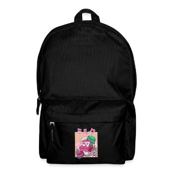 Makronen Erdbeeren Milkshake Japan Japanisch - Rucksack - Schwarz - Vorne