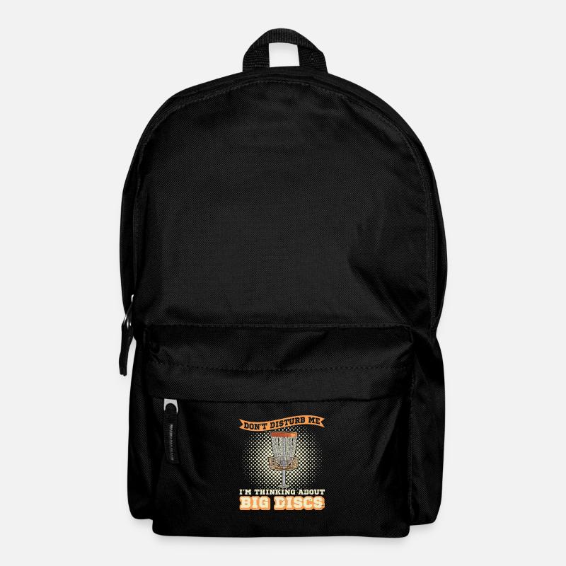 Discgolf Flugscheibe Tree Sport Discgolfer - Rucksack - Schwarz