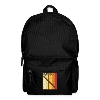Musiker Musik Orchester Fagott Bassoon - Rucksack - Schwarz - Vorne
